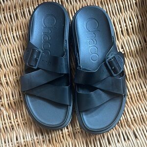 Chaco Townes Black Sandals